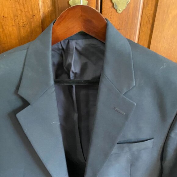 Lauren Ralph Lauren Mens Blazer Jacket 38R Black Wool 2-Button Single Breasted - Picture 13 of 16